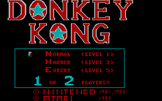 Donkey Kong pro DOS.