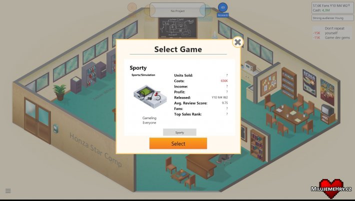 Obrázek ke hře Game Dev Tycoon