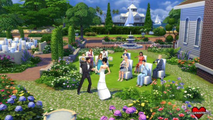 Svatba v The Sims 4 může být překrásná